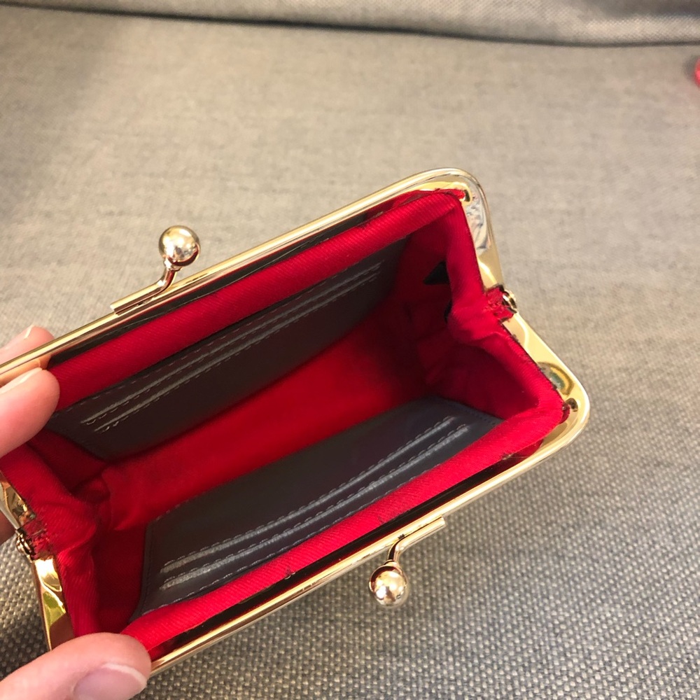 Dooney & Bourke Gray Clutch change purse wallet - Picture 3 of 16